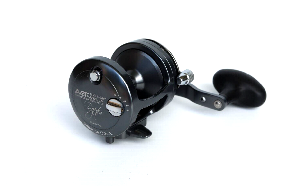 Avet MXL6/4 MC RAPTOR Two-Speed Lever Drag Reel MC Cast - GUNMETAL