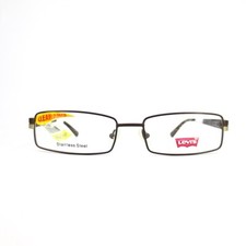 Levi's LS554A-1 Eyeglasses Frames Brown Rectangular Full Rim 55-17-140