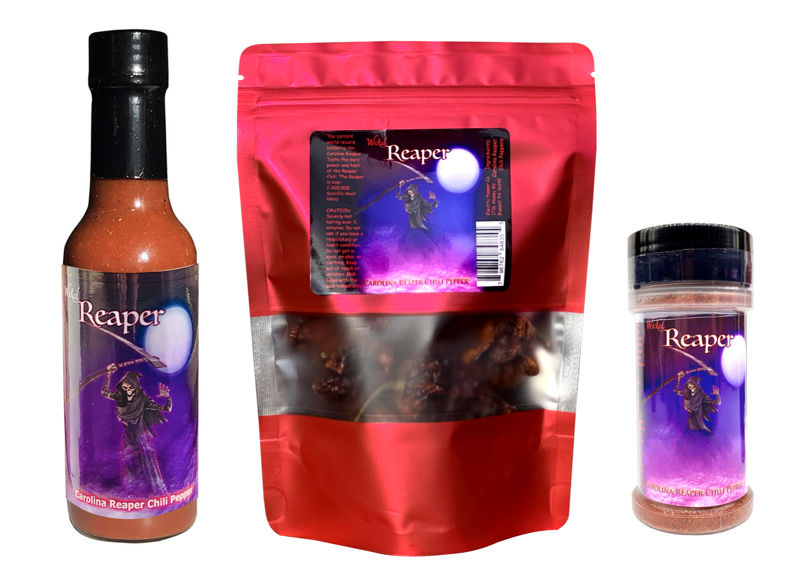 12 Pimentas Carolina Reaper 100 Ml + 2 Carolina Reap 60 Ml