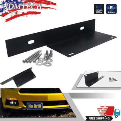 📋 Soporte Matrícula Delantera Sin Taladrar Para Ford Mustang 2015-2023 | Acero | Fácil Instalación
