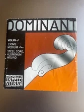 Dominant 130MS 4/4 Violin E String Loop End - Steel Core, Aluminum Wound