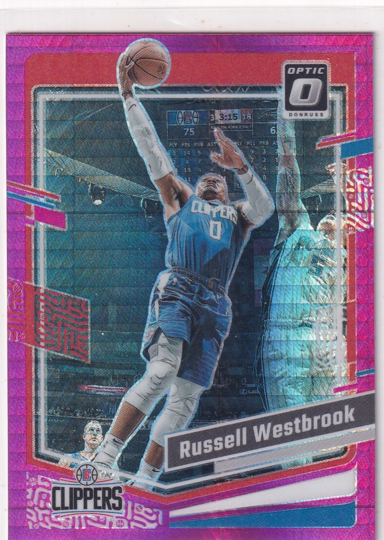 2023-24 Donruss Optic #81 Russell Westbrook Hyper Pink