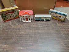 Vtg PLASTICVILLE Colonial Mansion 1703-129  Trailer 1504-89 Parts Or Repair
