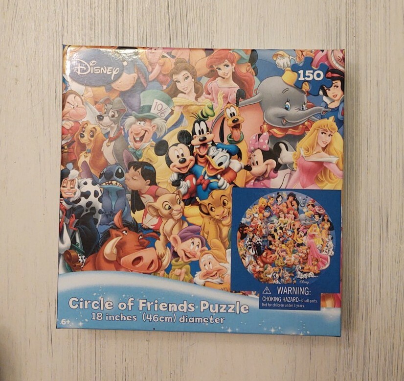 Disney Lenticular Circle of Friends Puzzle 150pc New Cardinal