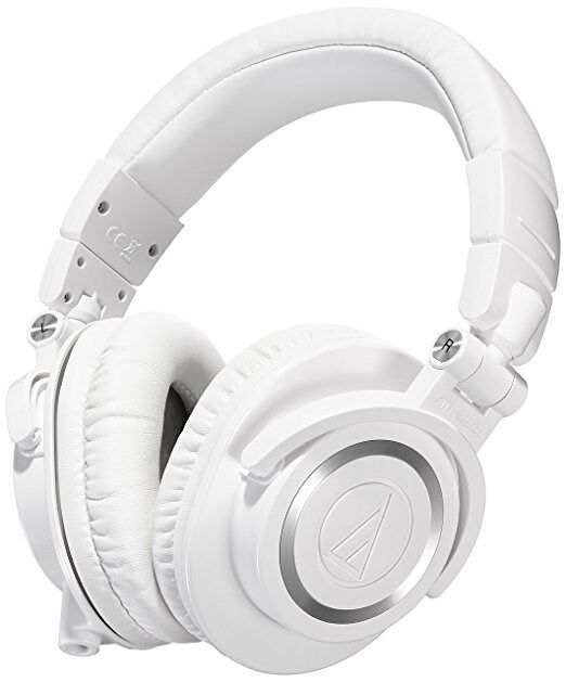 Audio-Technica ATH-M50XWH Professional Studio Monitor Headphones 
