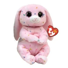 Ty Beanie Bellies❤️MAY Pastel Pink Easter Bunny Rabbit 6" New MWMT'S
