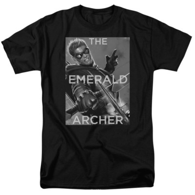 Justice League of America - Green Arrow Trigger ''Black'' T-Shirt Sizes S-3X NEW