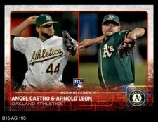 2015 Topps Update #193 Angel Castro Rookie Combos Athletics ROOKIE 8 - NM/MT