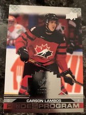 Carson Lambos  2022 team canada juniors pride of the program #72