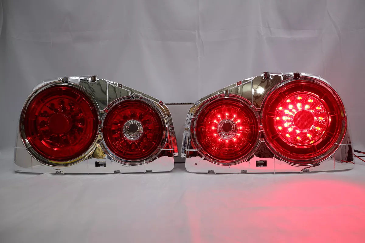 New Clear Red LED Tail light for 98 99 00 01 02 Nissan Skyline R34