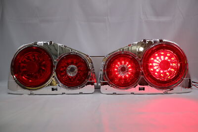 New Clear Red LED Tail light for 98 99 00 01 02 Nissan Skyline R34 GTR GTT