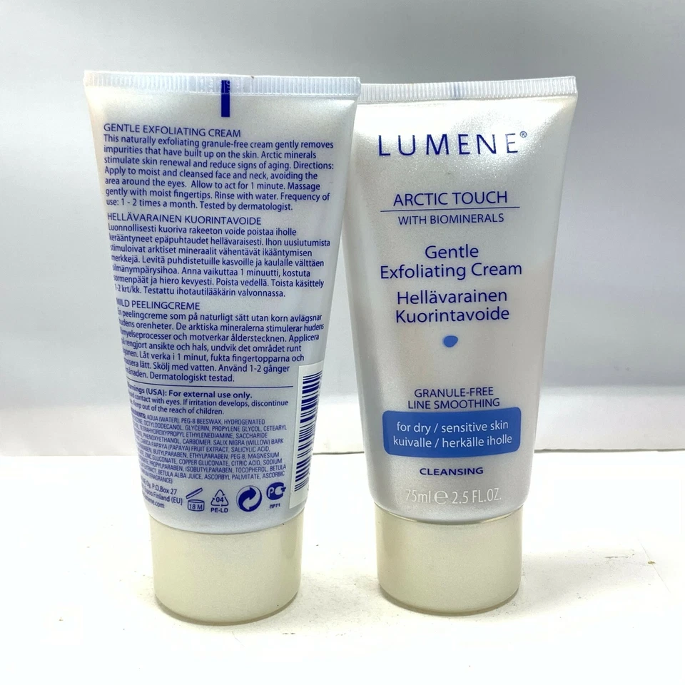 Lumene Arctic Touch с биоминералами нежный отшелушивающий крем 75 мл/2,5 унц ЛОТ ИЗ 2 - Изображение 2 из 2
