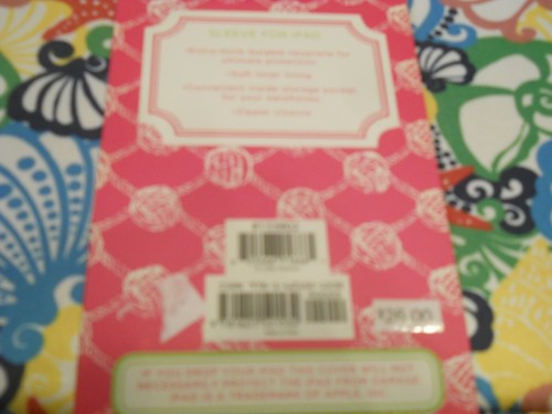 NWT Lilly Pulitzer Ipad Tablet Sleeve Cover Case Soft Zip Close - Picture 2 of 3
