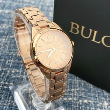 Bulova Sutton 97P151 Rose Gold Dial Rose Gold Strap Women's Watch - Image 4