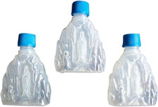 3 PCS Our Lady Of Lourdes Holy Water Bottle 1 oz With Lid Catholic Religious