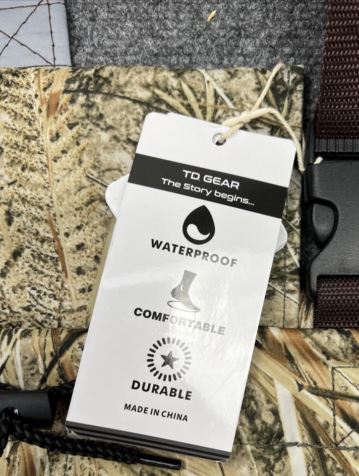 NWT Trudave Unisex Adults Camo Waterproof Fishing Chest Waders W/Boots, Size 8/9 - Image 3 of 4