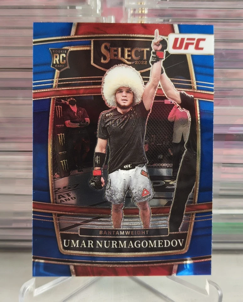 2022 Select UFC Umar Nurmagomedov RC Blue Prizm Rookie Concourse #81RC - Image 2 of 3