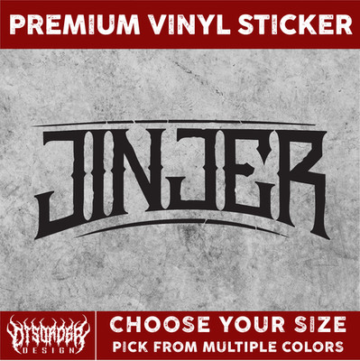 JINJER [VINYL STICKER]-for Car/Truck WINDOW-LAPTOP-FOLDER-YOU PICK COLOR/SIZE