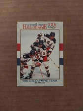 Jb10a Us Olympic Hall Of Fame 1991 Impel #62 Us Hockey 1980 Team