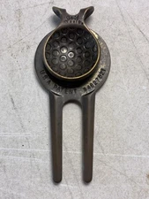 Vintage Brass Golf Divot Tool With An Intergrated Ball Marker 