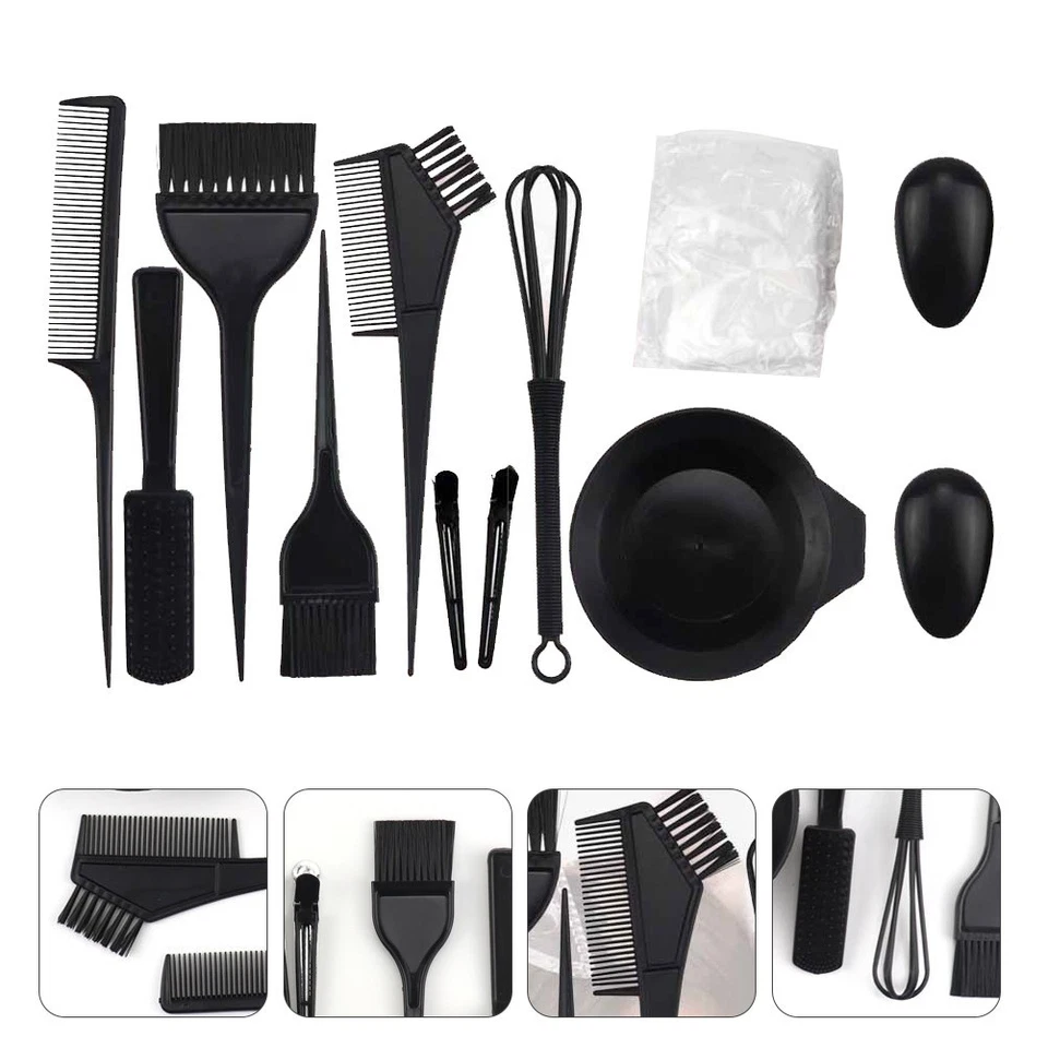 1 Set Haarfarben-Mischkit Haarfärbemittel-Kit Haarfärbemittel-Schalen Bürsten - Bild 2 von 4
