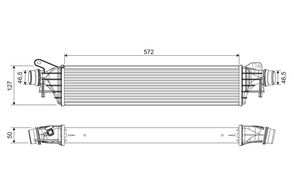 VALEO-OE 822909 Charge Air Cooler for OPEL,VAUXHALL
