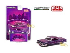 1/64 Greenlight 1963 Chevrolet Impala SS Lowrider Purple Metallic Pink 51464