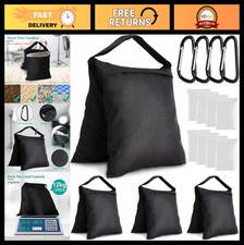 4 Pack Heavy Duty Sandbags for Photography Light Stands, Backdrops, Canopies  M