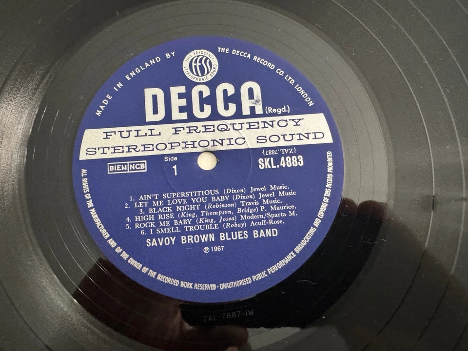 Savoy Brown Blues band LP ~ Original UK ~ Decca SKL 4883 ~ 1967 ~ NM/VG++ - Image 4 of 4