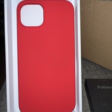 Apple iPhone 13 Silicone/leatherCase 6.1" red