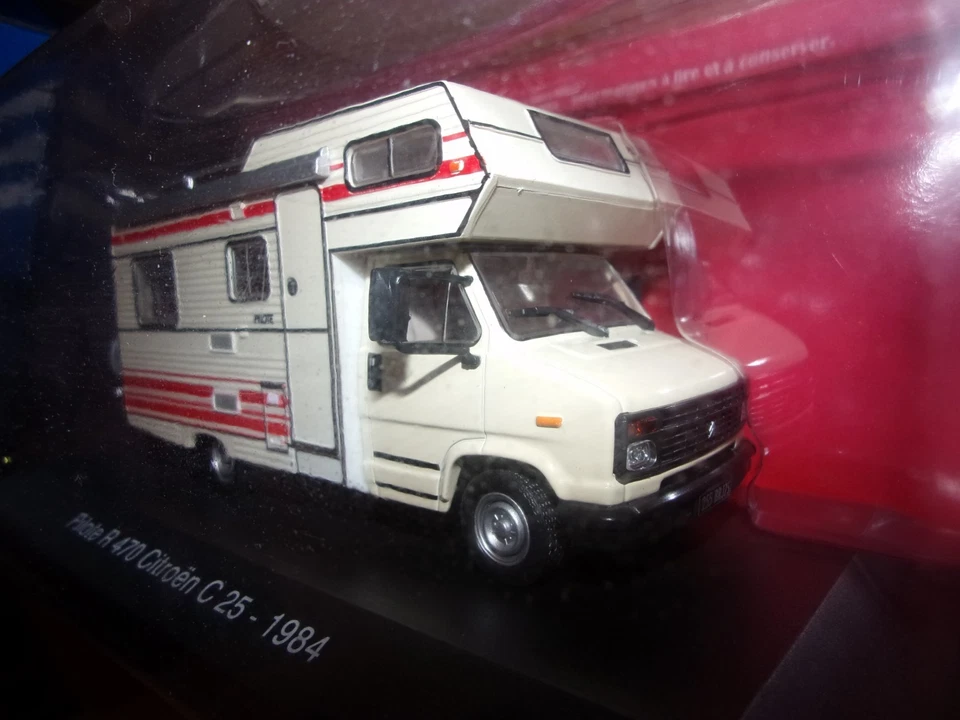 1/43 Ixo Hachette Pilote R470 Citroën C25 1984 Camping Car Camper van Wohnmobil - Photo 2/4