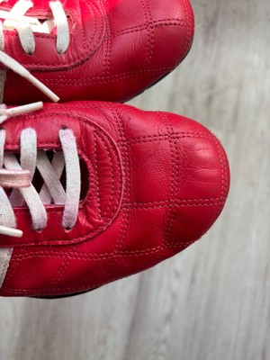 VINTAGE ADIDAS TUSCANY GOODYEAR RACING SHOES RED MEN display picture 3