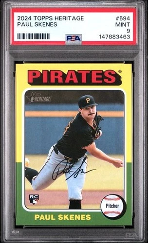 2024 Topps Heritage High Number Paul Skenes #594 PSA 9