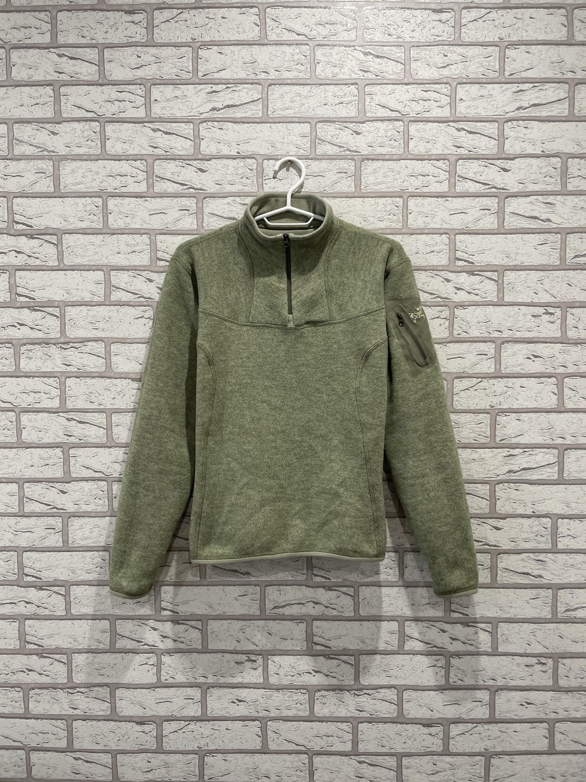 Arc'teryx Giacca Pile 1 4 Zip Sherpa Manica Lunga Verde Donna Taglia M