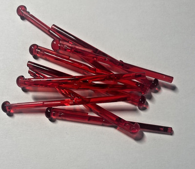 Lego 10x Projectile Arrow Kanone Waffe Spring Shooter 15303 Trans Red