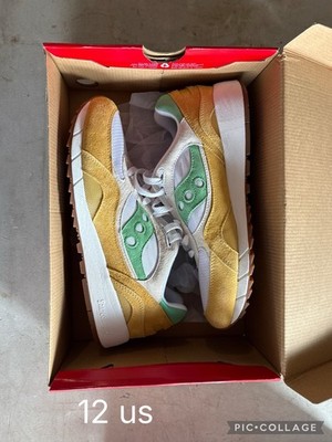 Saucony Shadow 6000 White Yellow Green S70441-42 Size 12 Men  display picture 3