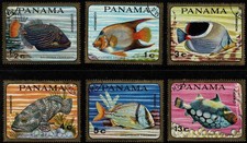 Panama 1968 Fish - Complete Set Of Six Stamps - MLH