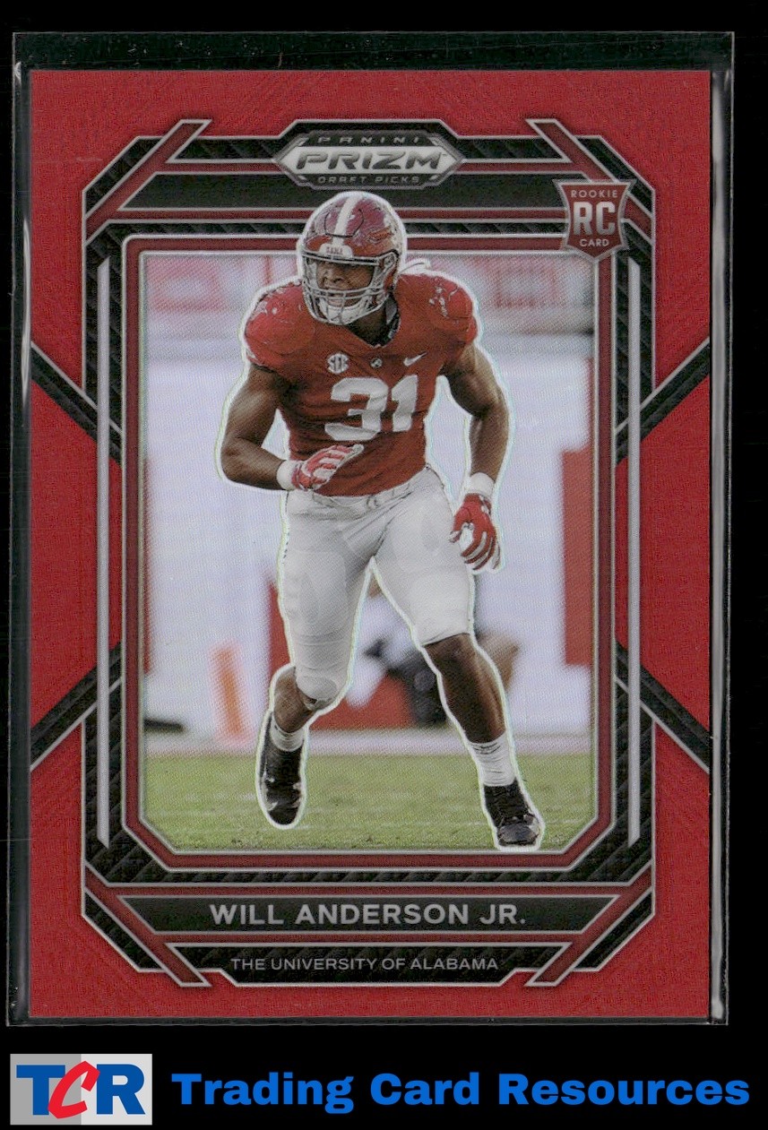 2023 Panini Prizm Draft Picks #162 Will Anderson Jr. Prizms Red #/299