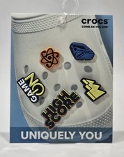 New Crocs Jibbitz Charms Super Gamer 5 Pack Game On High Score Shoe Charms
