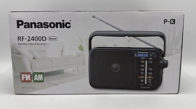 Panasonic Portable AM/FM Radio, Battery Operated Analog AC Black