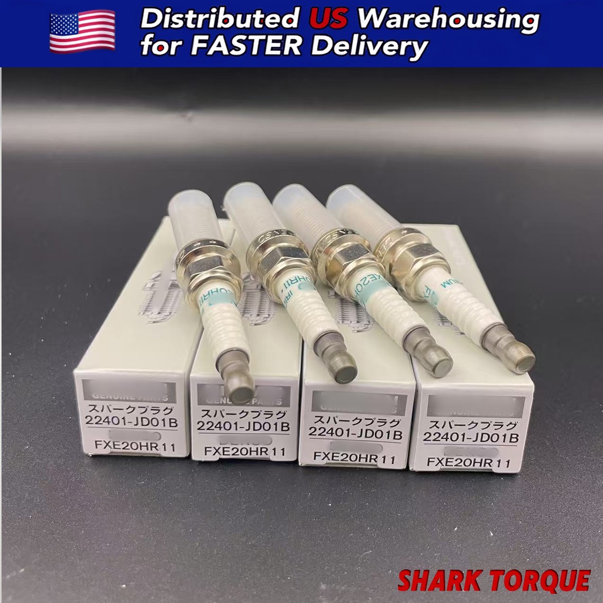 4Pc FXE20HR11 Iridium Spark Plug For Nissan Cube Versa Altima Sentra 22401-JD01B
