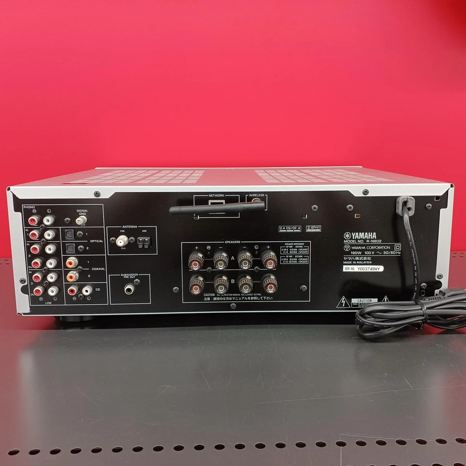 Yamaha R-N602 MusicCast Stereo Network Receiver 80W Hi-Fi Bluetooth Wi-Fi - Image 4 of 4