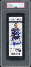 Will Levis Autographed NCAA College Debut PSA 10 Ticket Stub 8/31/2019 Signed