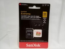 SanDisk Extreme 64GB microSDXC UHS-I Card w/ Adapter 170MB/s Sealed