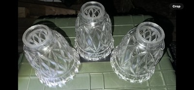 Three Very Classy And Rich Crystal Fan Light bulb Covers ￼