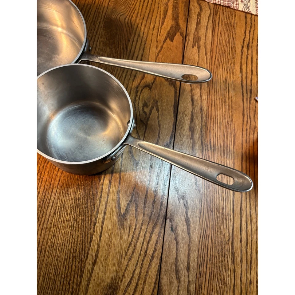 All-Clad LTD 2 peças conjunto de panelas de aço inoxidável panelas cozinha - Imagem 4 de 4