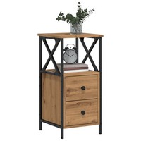 Nachttisch Artisan-Eiche 34X35,5X70 Cm Spanplatte