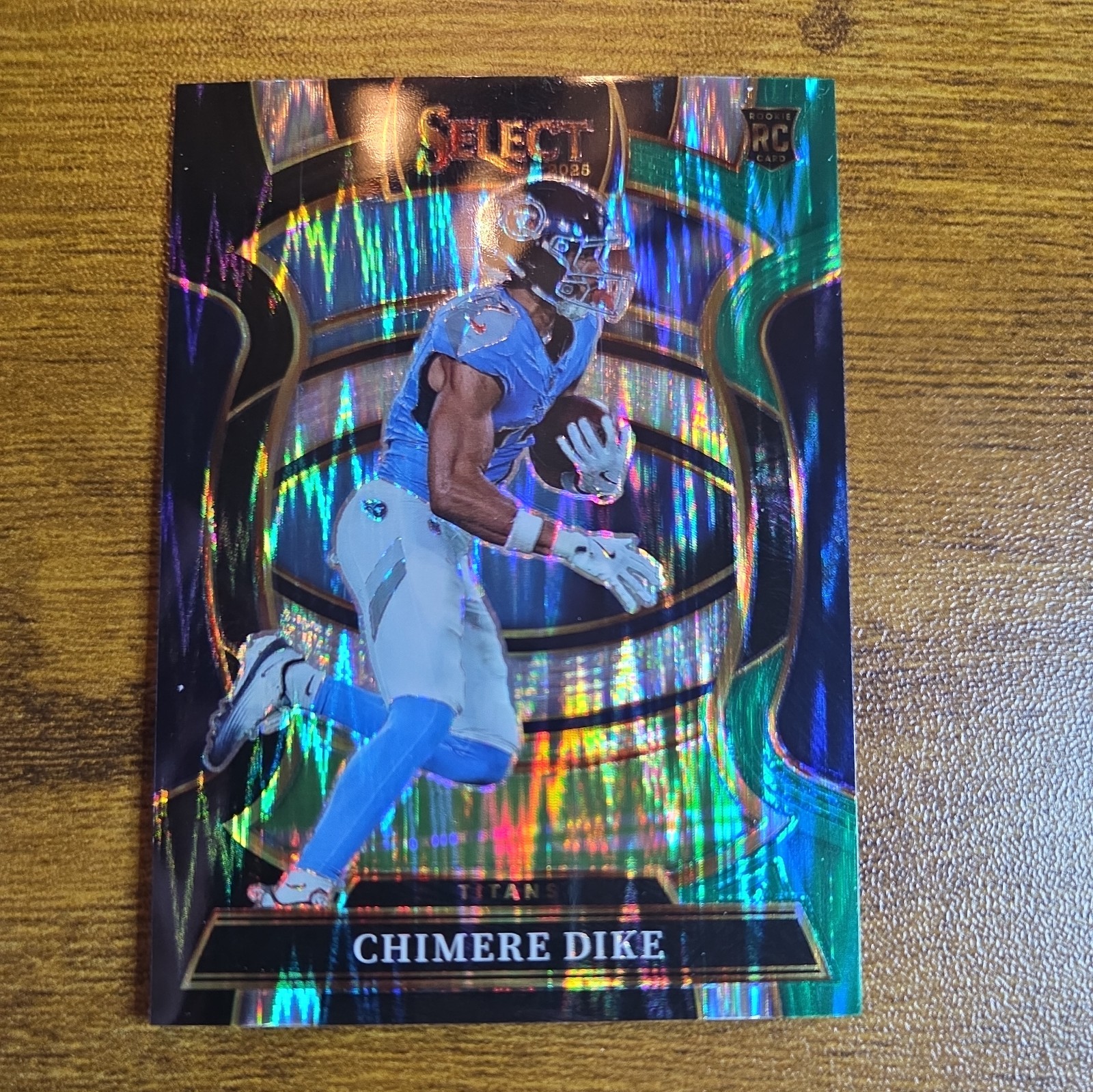 2025 Panini Select - Concourse Green & Black Prizm Shock #27 Chimere Dike (RC)