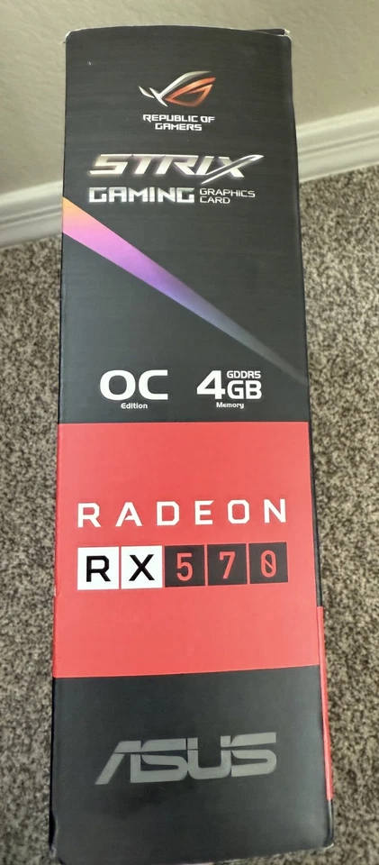 ASUS Radeon RX 570 4GB GDDR5 Graphics Card (ROG-STRIX-RX570-O4G-GAMING) - Image 4 of 4