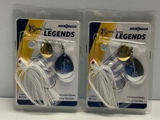 Jimmy Houston Legends Spinnerbait Lure Lot White 1/2 oz